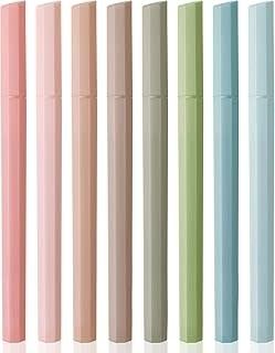 Highlighter Set Chisel Tip 8 Muted Pastel Colors