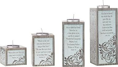 Love, Hope, Peace Joy Pillar Advent Set