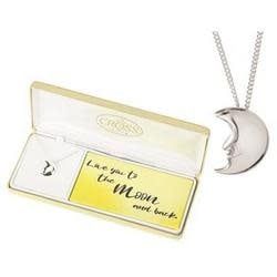 Love you to the Moon and Back Necklace 18&quot; Chain