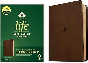 Life Application Study Bible NLT LP Red Letter Brown