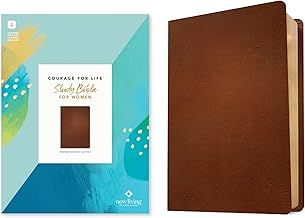 Courage for Life Women&#39;s Bible Lthr Brown NLT