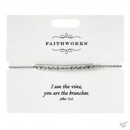 Bracelet I am the Vine Silver