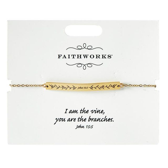 Bracelet I Am the Vine Gold