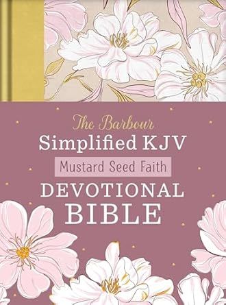 SKJV Mustard Seed Faith Devotional Bible Floral Hardcover