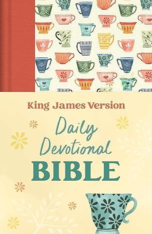 KJV The Daily Devotional Bible Tangerine Tea Time