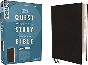 NIV Quest Study Bible Large Print Imitation Leather Black