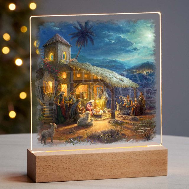 7.25&quot; The Nativity Acrylic LED Lighted Night Light