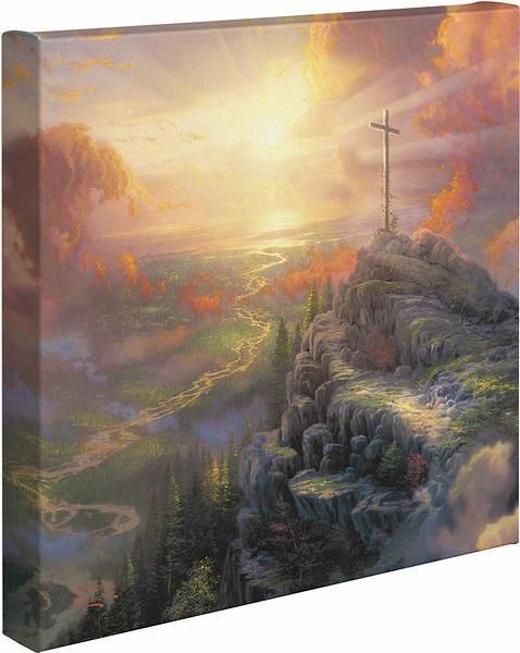 Thomas Kinkade Cross Gallery Wrap 14x14