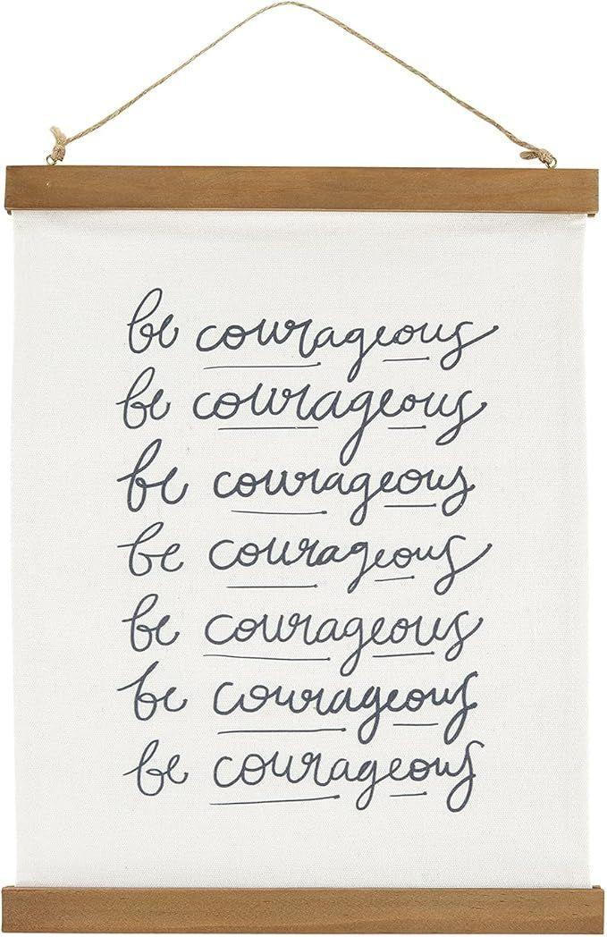 Framed Canvas Banner Wall Art 12 x 17-Inch, Be Courageous