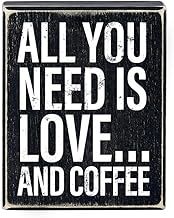 Love and Coffee Wood Block