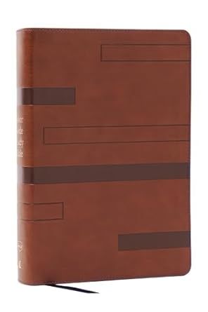 NKJV Color Code Study Bible, Revealing God&#39;s Truth Color by Color, Brown Leathersoft, Red Letter