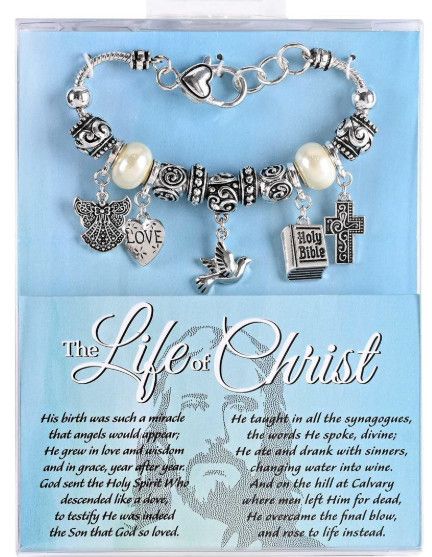 Bracelet Life Of Christ White Beads