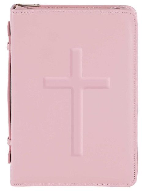 Bible Case Embossed Cross Pink XLarge