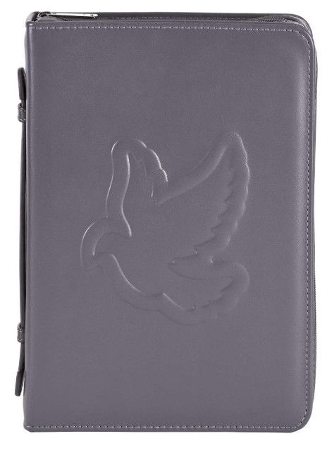 Bible Case Embossed Dove Gray XLarge