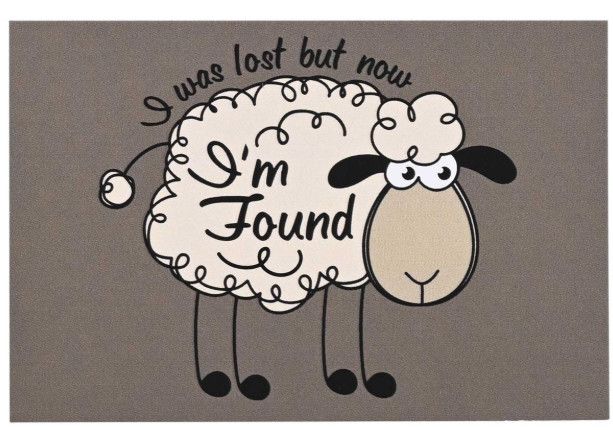 Itty Bitty Card Lamb I Was Lost But Now