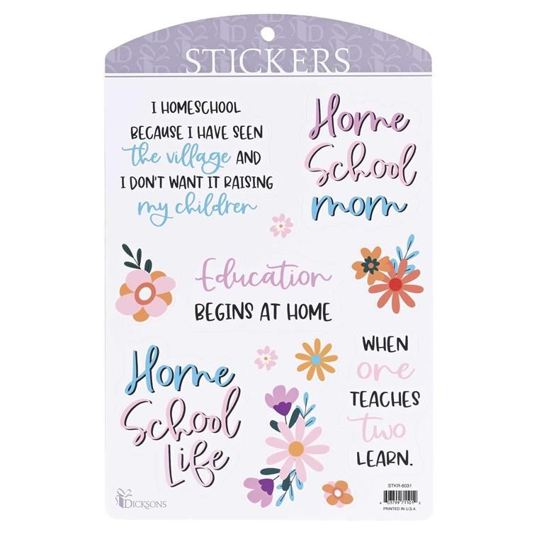 Sticker Homeschool Collection