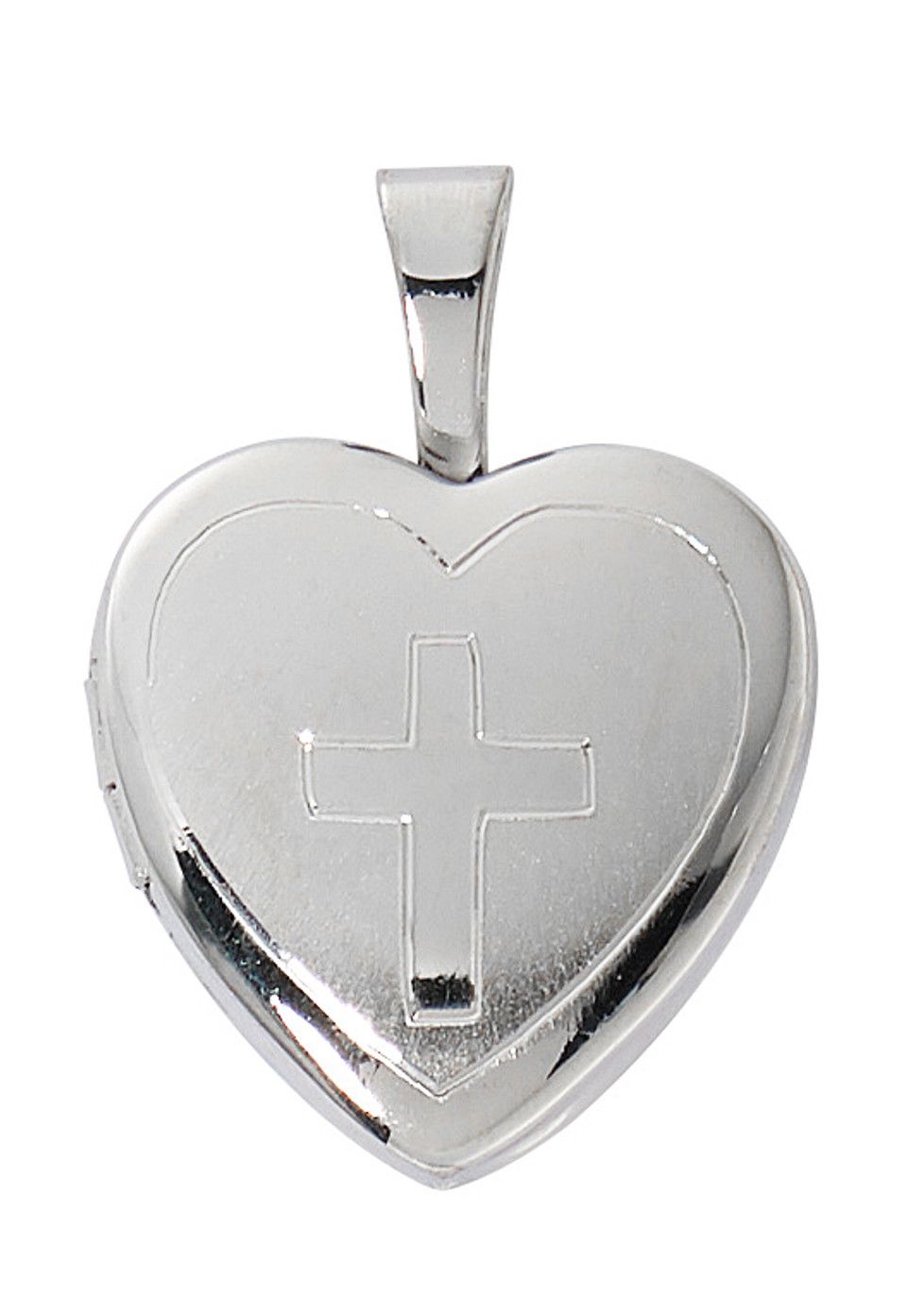 16-18&quot; CH SS HEART LOCKET