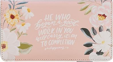 A Good Work Floral Checkbook Wallet