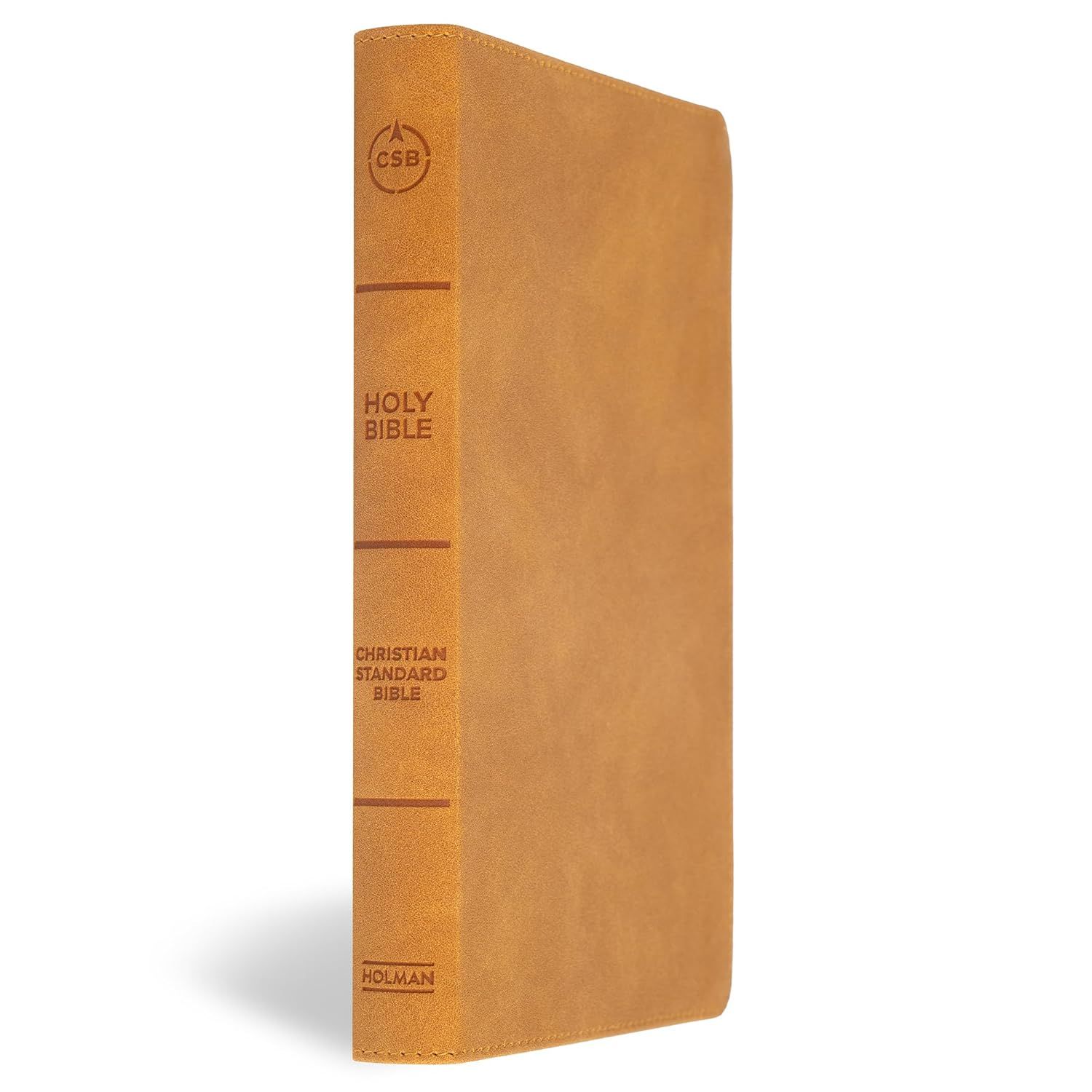 CSB Thinline Bible Camel Suede
