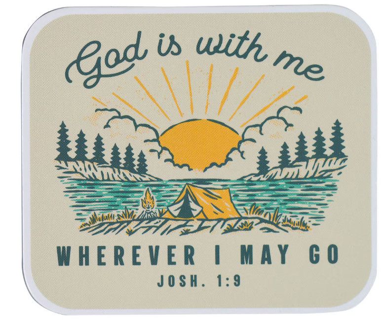 God is with Me Magnet - Joshua 1:9