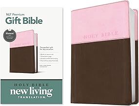 NLT Premium Gift Bible Pink Dk Brown
