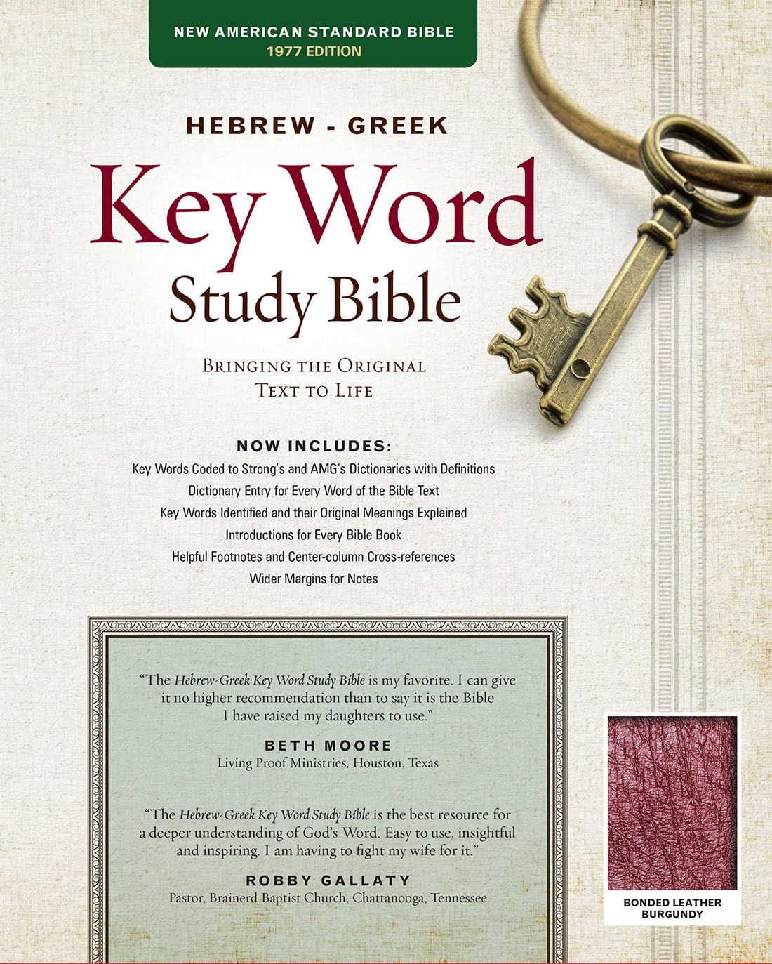 NASB Keyword study Bible Burgundy