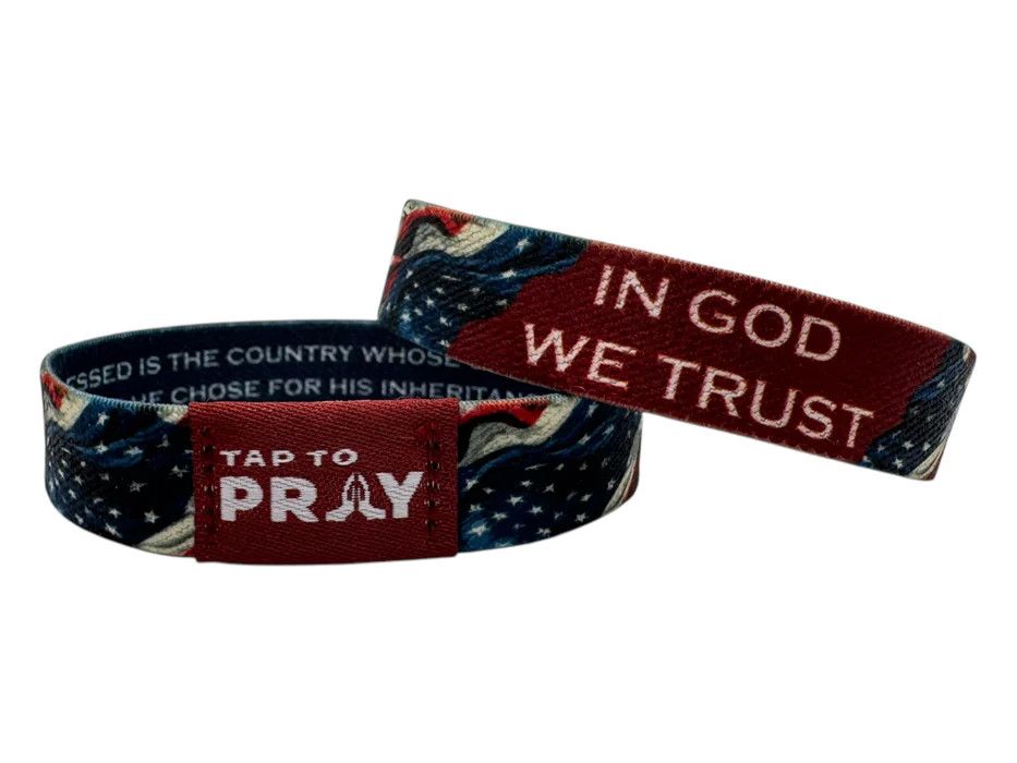 Tap to Pray Bracelet- Patriot- small