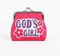 Coin Purse: God&#39;s Girl Pink