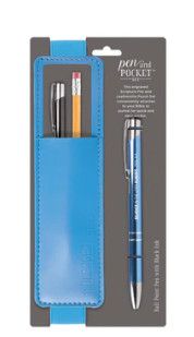 Pen and Pocket Set, Light Blue and Light Blue – Rejoice in the Lord Always, Phil 4:4