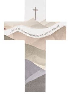 Wall Cross - I Can Do All Things 9-1/4 x 14