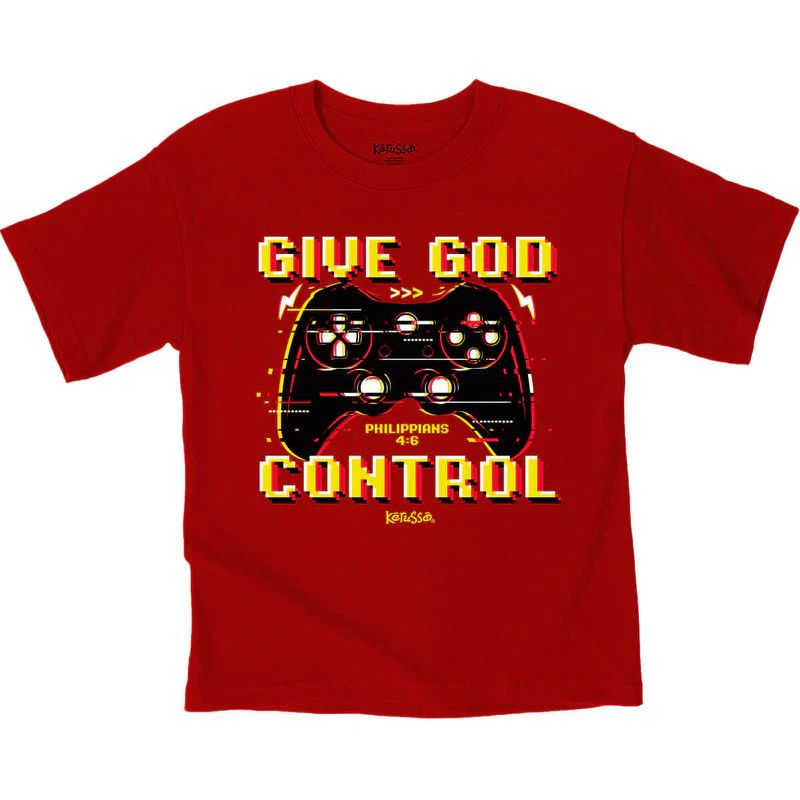 Kidz Tee Give God Control, Size: 3T