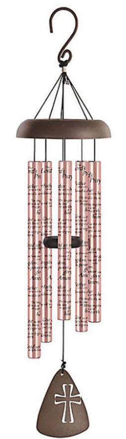 30&quot; The Lord&#39;s Prayer Rose Gold Sonnet Chime