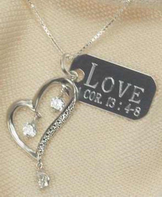 Dangling Heart SS chain