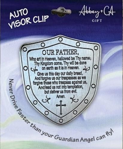 Visor Clip Lord&#39;s Prayer