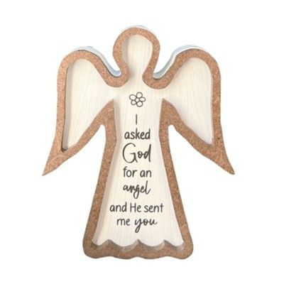 I Asked God Standing Angel