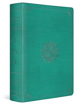 ESV Study Bible (TruTone, Turquoise, Emblem Design)