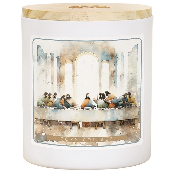 Candle-Last Supper Art-Cozy Cottage