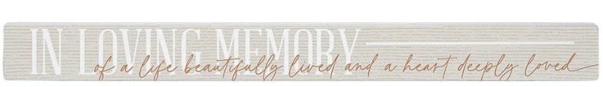 In Loving Memory Talking Stick