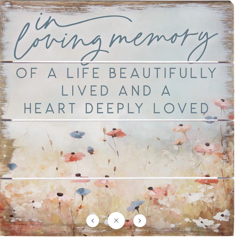 In Loving Memory 6&quot; Square