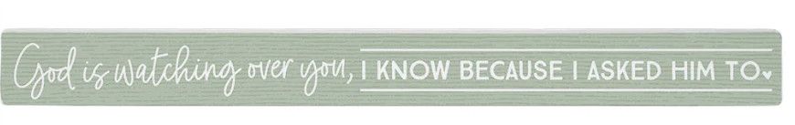 God Watching You Green Talking Stick