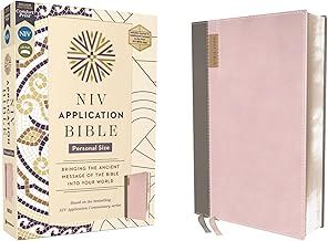 NIV Application Bible Personal Pink Gray