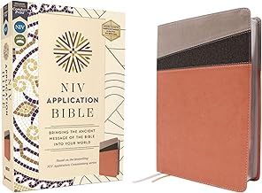 NIV Application Bible Coral Gray