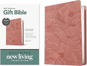 NLT Premium Give Bible Dusty Pink Petals