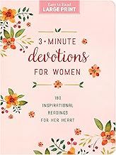 3-Minute Devotions for Women Lg Print