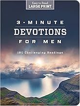 3-Minute Devotions for Men Lg Print