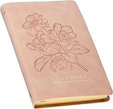 KJV Bible Gift Edition, Faux Leather Blush Pink