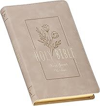 KJV Bible Gift Edition Faux Leather Taupe