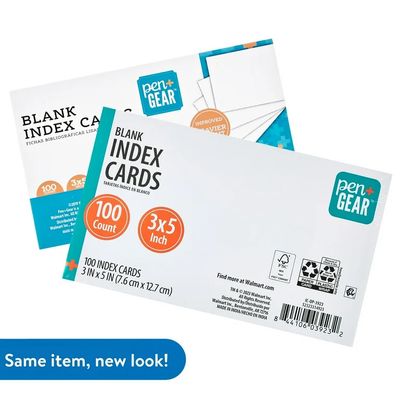 Blank Index Cards