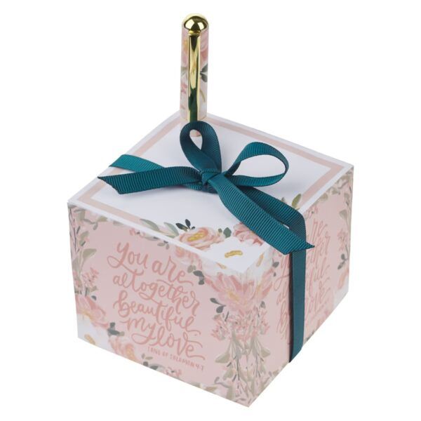 Note Block with Pen Song of Solomon 4:7