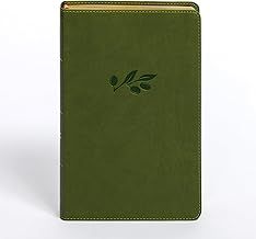 CSB Personal Size Giant Print Bible Olive Leathersoft
